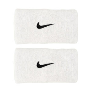Frotki na rękę Nike Swoosh Wristbands 2 szt. białe N1012406101OS