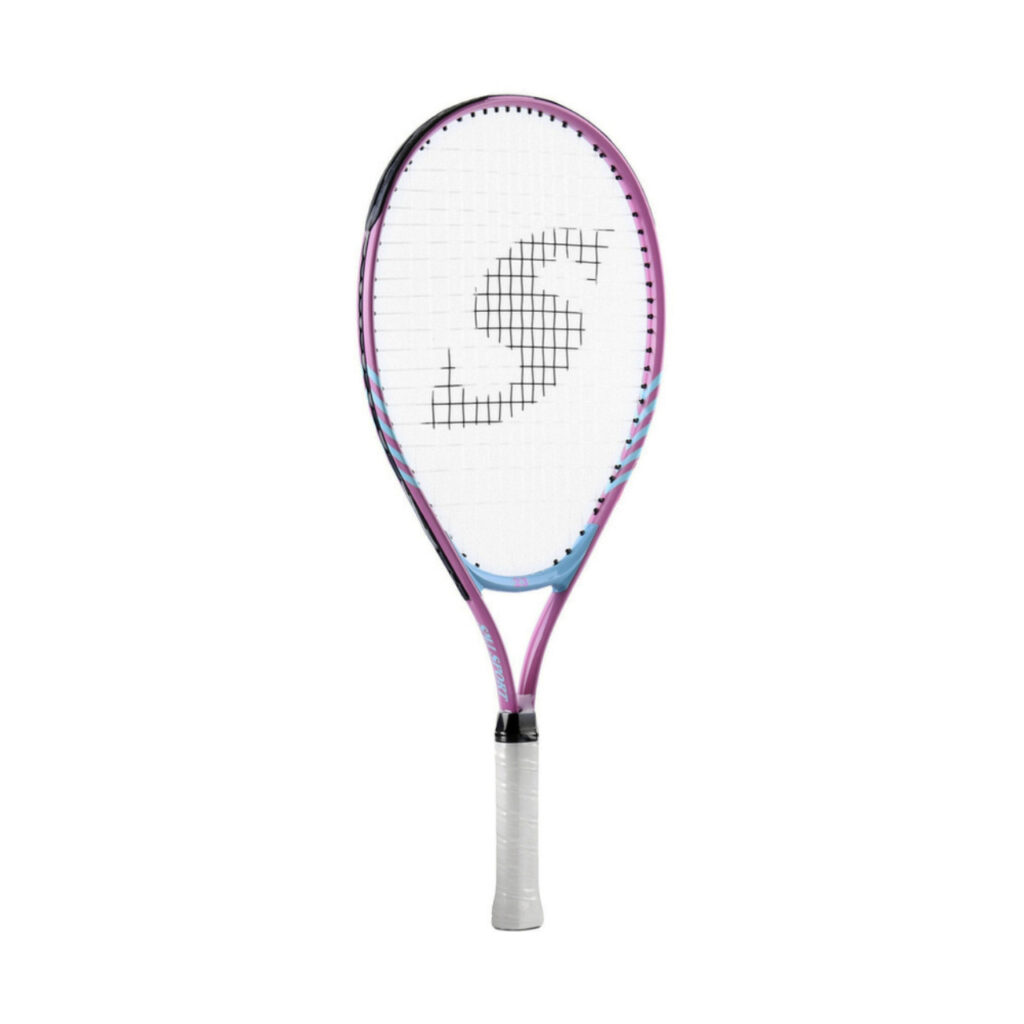 Rakieta do tenisa ziemnego Smj Teloon Girl 23 junior różowo-niebieska