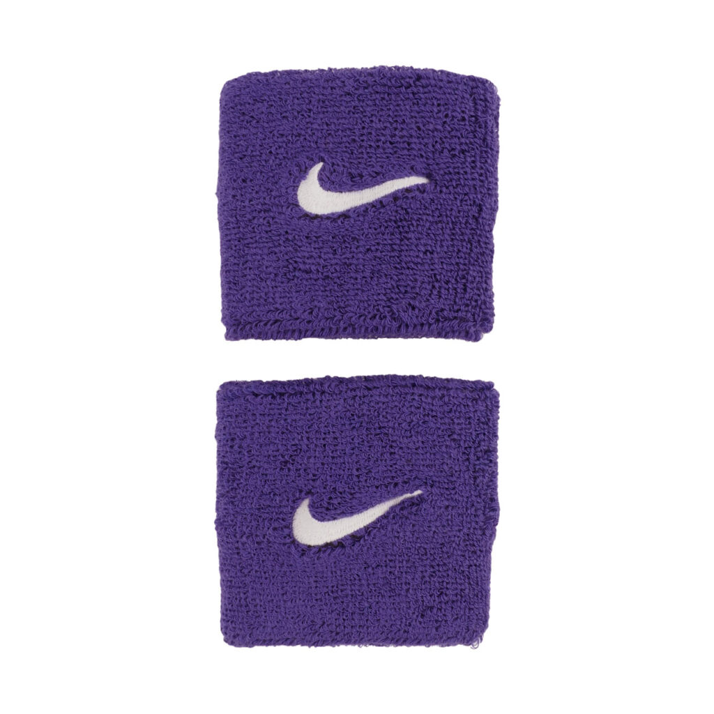 Frotki na rękę Nike Swoosh Wristbands 2 szt. fioletowe N1012405588OS