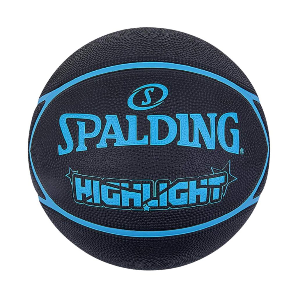 Piłka do koszykówki Spalding Highlight czarno-niebieska 84356Z